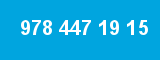 978 447 19 15 978 447 19 15